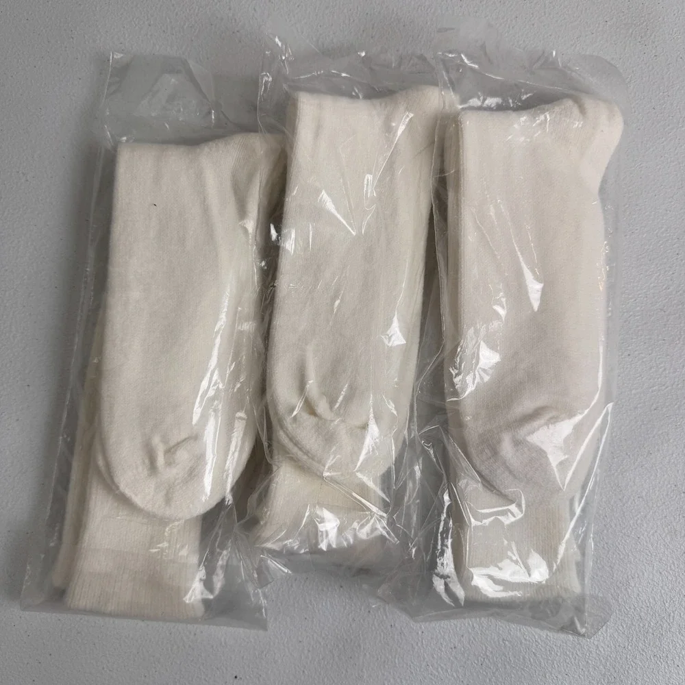 Vintage Sani Gard Plus Socks Adult 10-13 White Work‎ Casual Outdoors Sears 70s